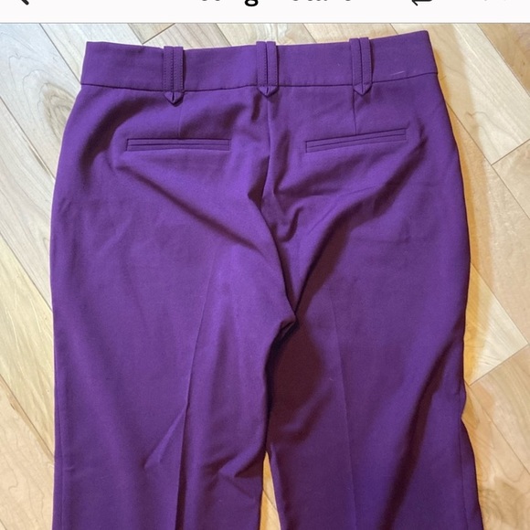 Rebecca Taylor Straight Suit Pants plum/purple size six - Picture 10 of 10